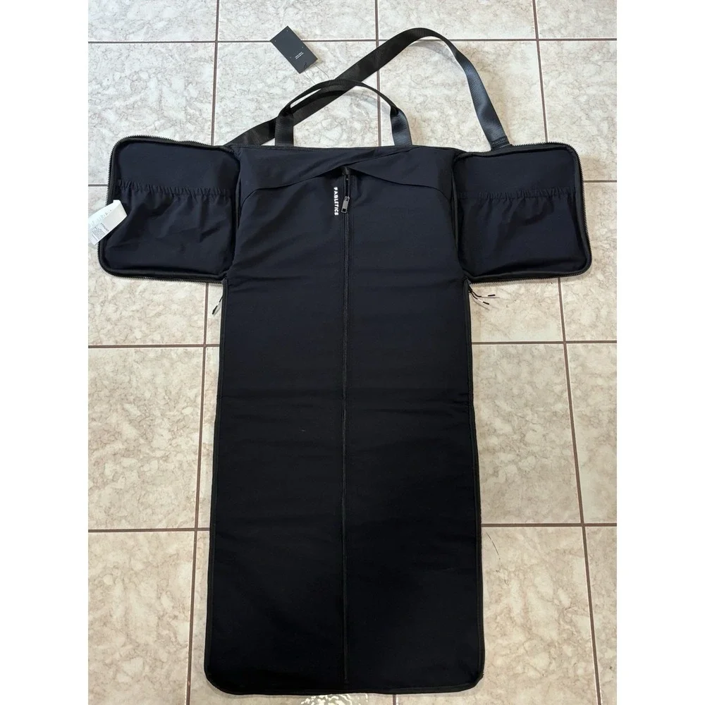 Fabletics Black Fold-Out Garment Bag Duffel Carry-On Travel Bag Shoulder Strap